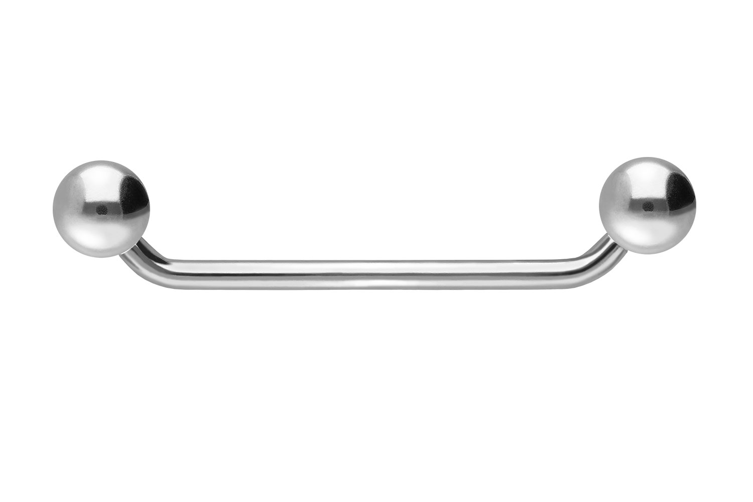 Titan Surface Barbell Piercing (45 Grad) mit Kugeln